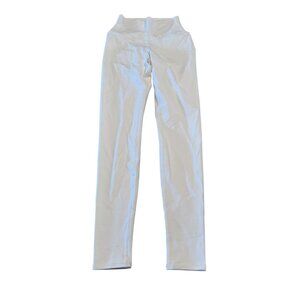 ALO Yoga High-Waist Airbrush White Leggings Women's Size XX-Small XXS
